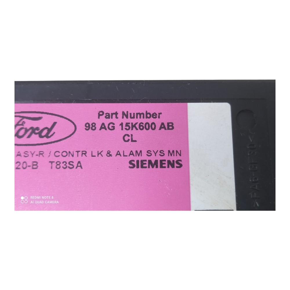 Módulo Central Alarme Ford Focus 1.8 2001 V155 6