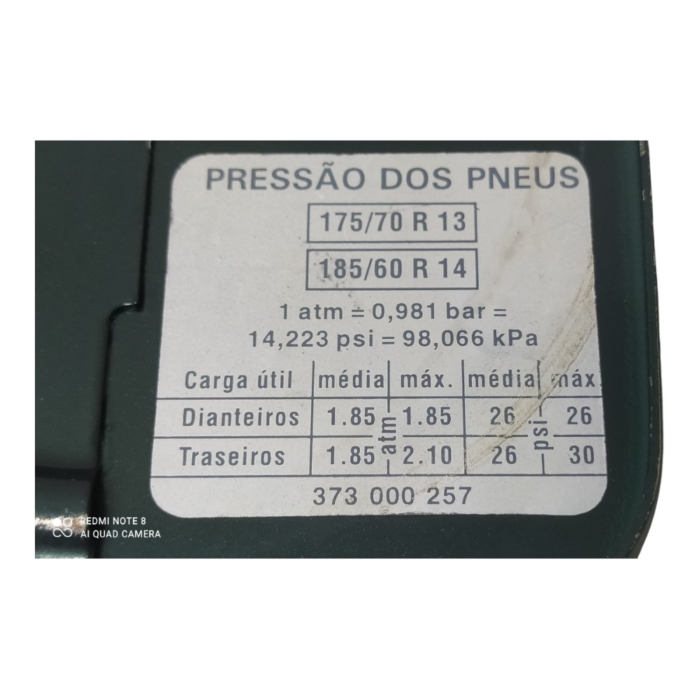 Portinhola tanque combustível VW Gol Bola 1.0 1999 V143 7