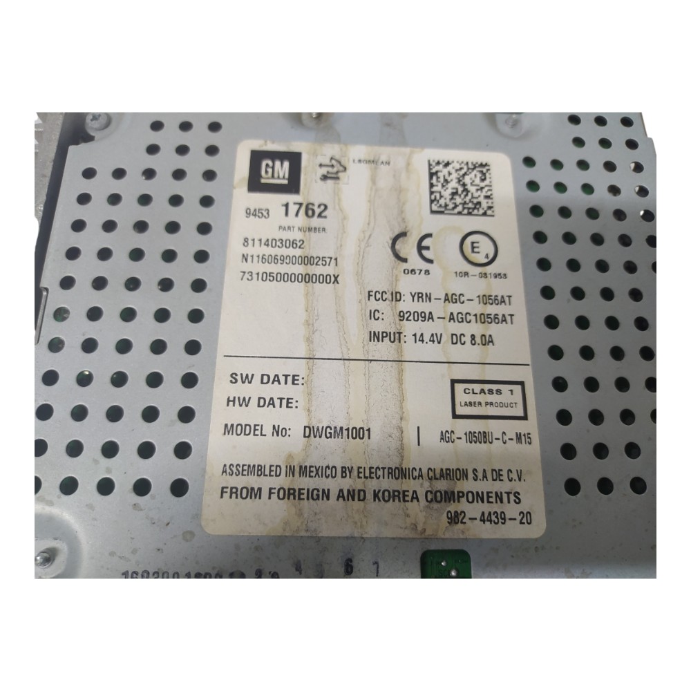 Radio Cd Player Chevrolet Tracker 2014 7