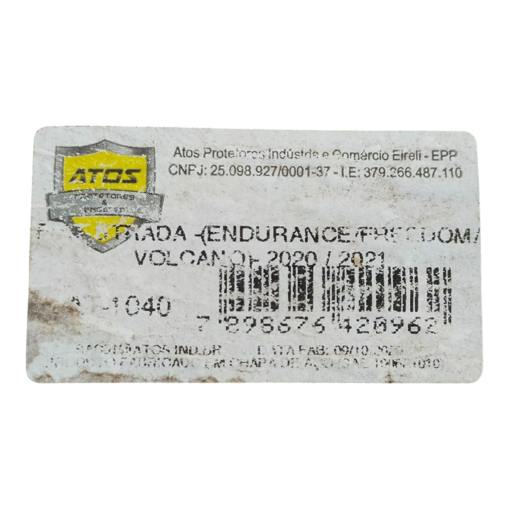 Protetor Carter Fiat Strada Endura Freedom 2020 A 2025 7
