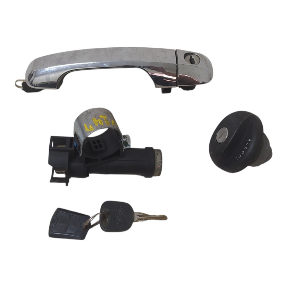 Conjunto Cilindro Ignição Chave Tampa Ford Fiesta 2011 V147