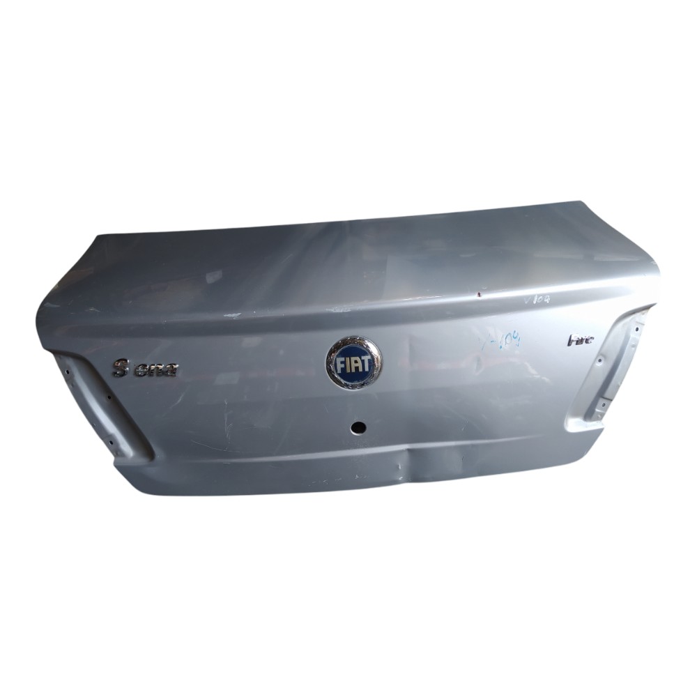 Tampa Traseira Porta Malas Fiat Siena 2008 V104 Prateado