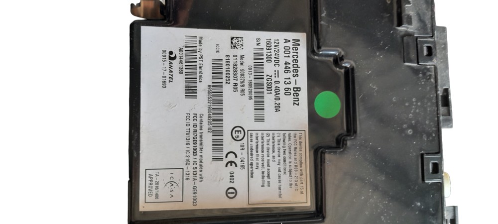MÓDULO ELETRÔNICO CABINE ORIGINAL MERCEDES BENZ -A0014461360 2