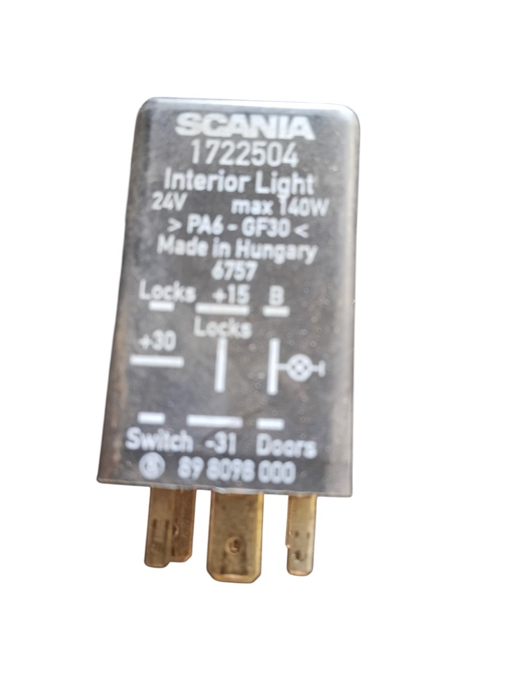 RELÊ ILUMINAÇÃO CABINE ORIGINAL SCANIA PGR – 1722504