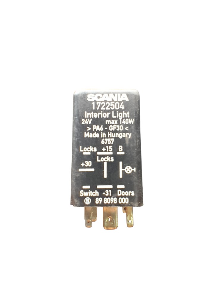 Relê Luz Original Scania Pgr S5 – 1722504 2