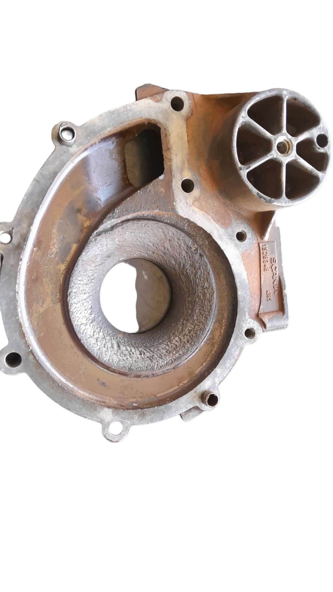 Flange Da Carcaça Bomba Dagua Scania 1528348 3