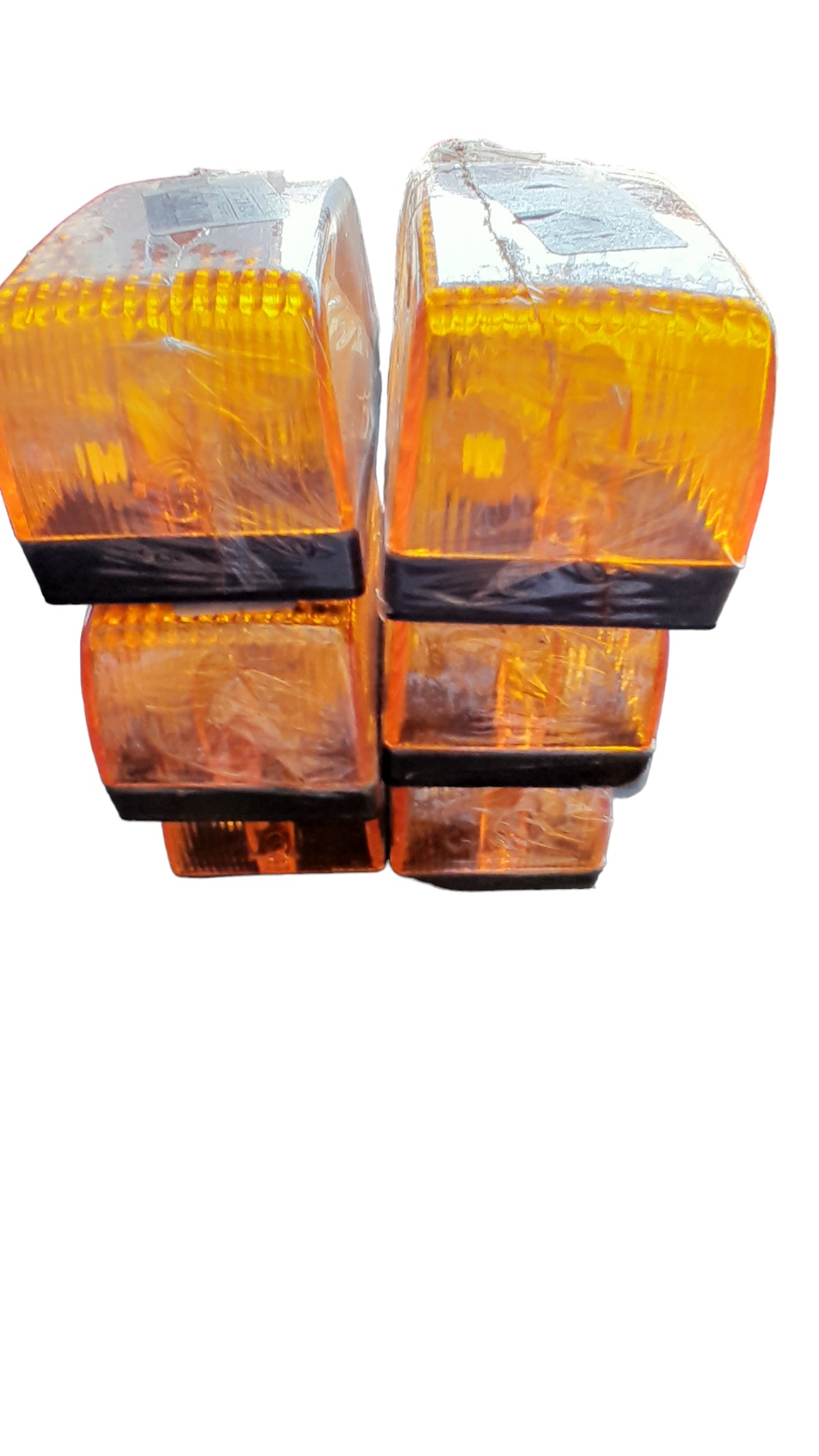 Kit Com 6 Lanternas Retangular Lateral Carreta Amarela Rc341 4