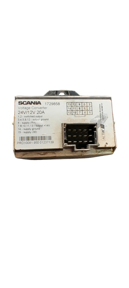Módulo Conversor Voltagem Original Scania S5 – 1729858