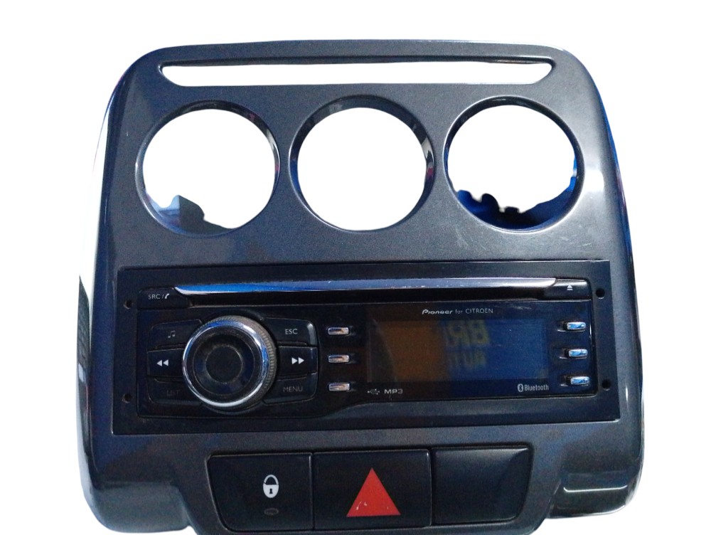 Rádio C/ Moldura Pioneer Citroen Tendace E Peugeot 2014/2016 2