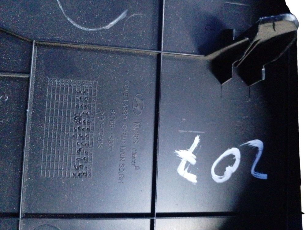 Acabamento Lateral Direito Painel Hyundai Hb20 2015 Preto 3
