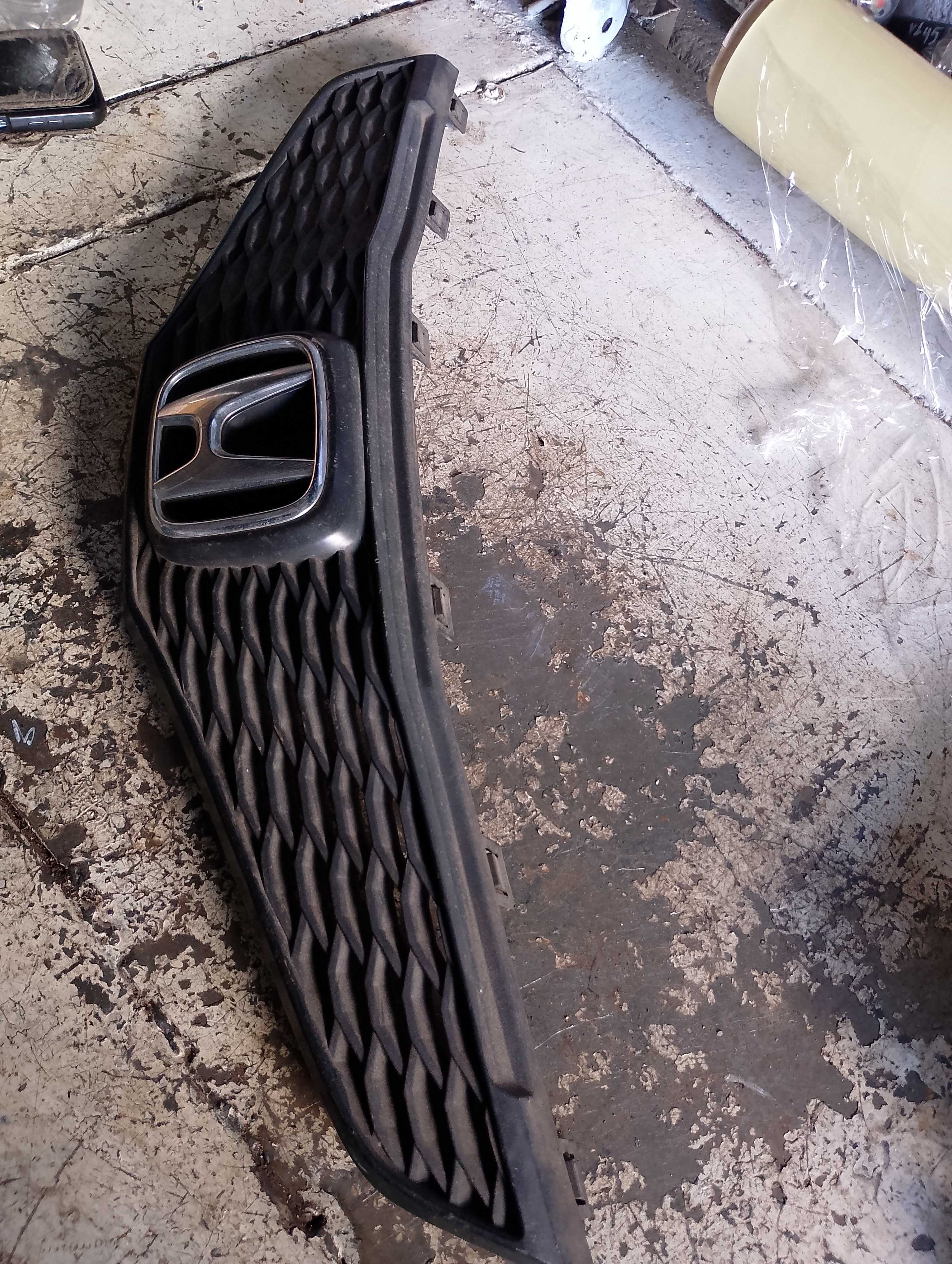 Grade Dianteira Superior Honda Fit 2009 Original Oferta  Preto
