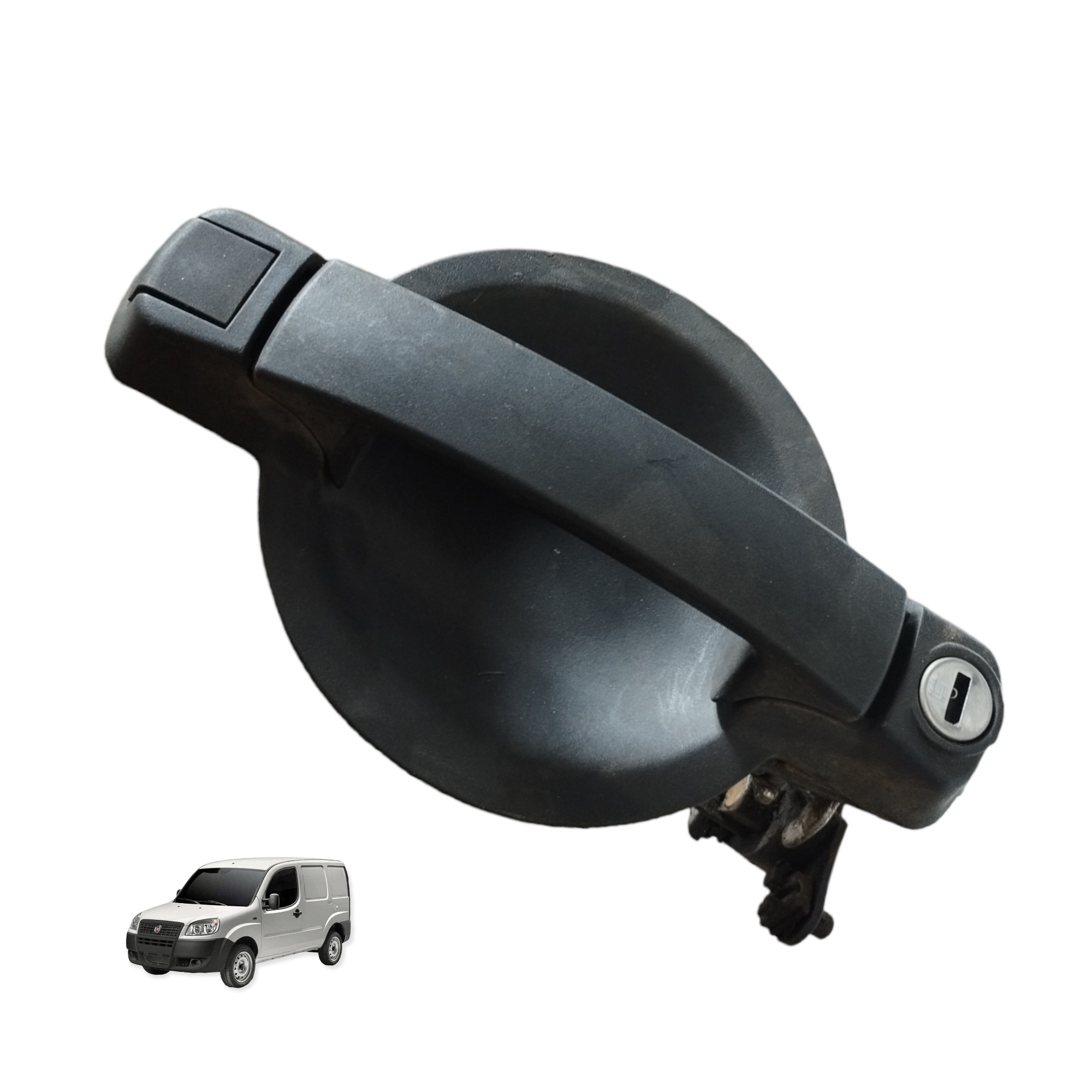 Maçaneta Externa Traseira Fiat Doblo 1.4 Flex 2005 2006 2007 Preto Traseira 3