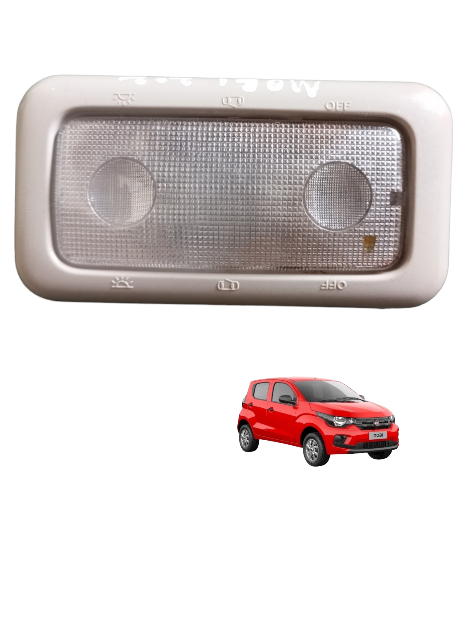 Luz Teto Fiat Mobi 1.0 4cc Flex 2016 2017 2018 2019 2020 1