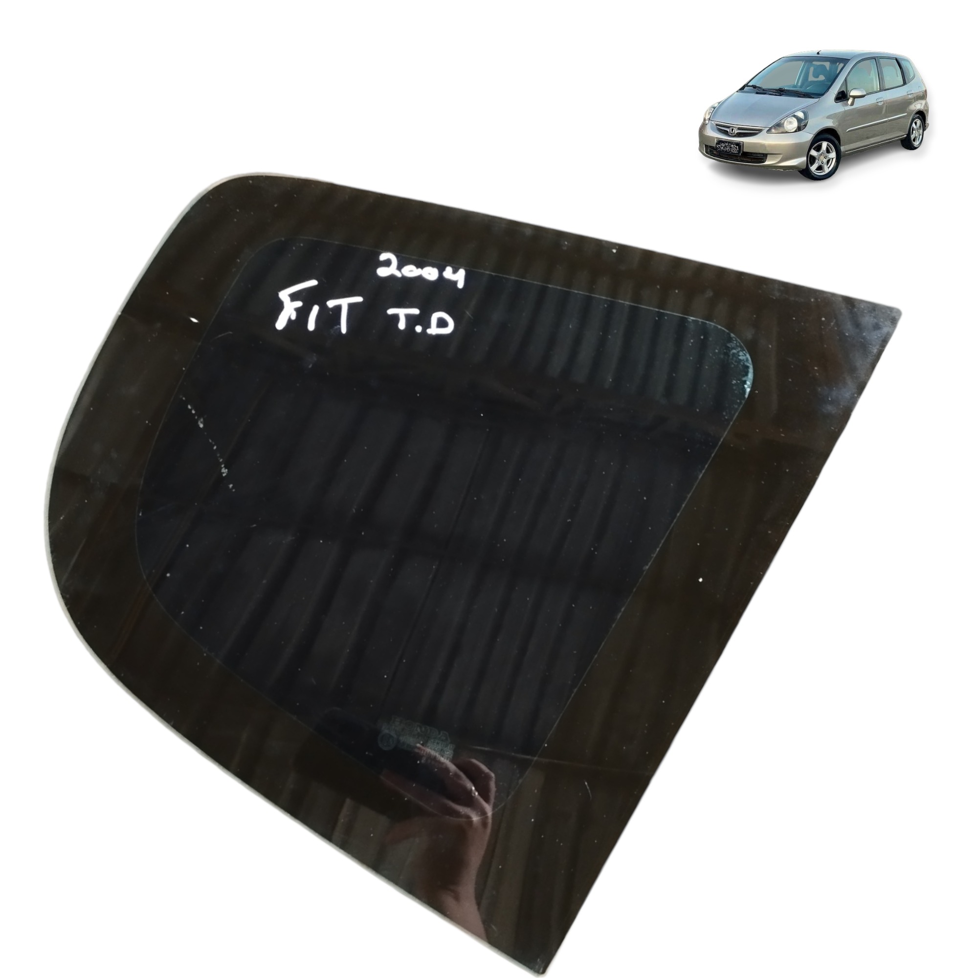 Vidro Vigia Traseira Direita Honda Fit 1.4 Gasolina 2004 1