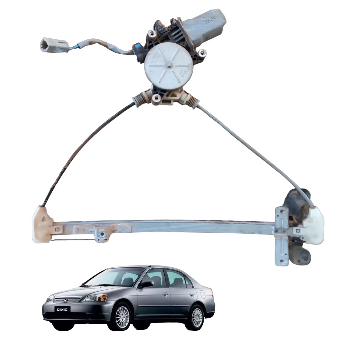 Máquina Vidro Elétrica Traseira Direita Civic 2002 2003 2004 1