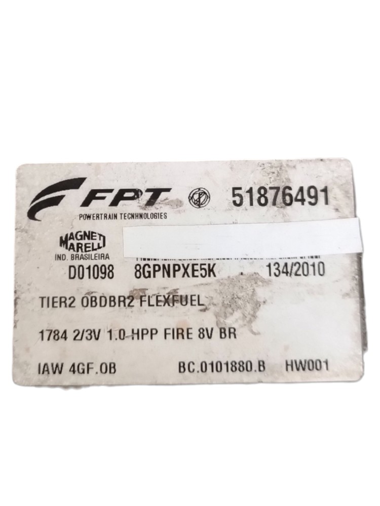 Módulo Injeção Fiat Siena 1.0 Flex 51876491 2005 2006 2007 6