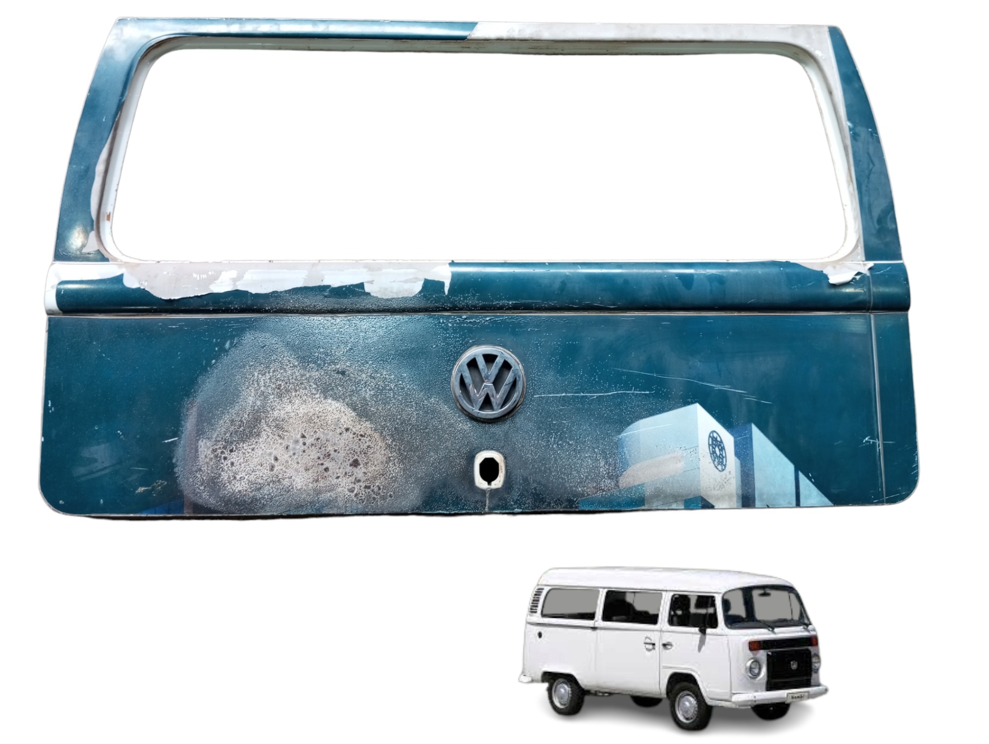 Tampa Traseira Superior Vw Kombi 2005 2006 2007 2008 2009  B Branco 1