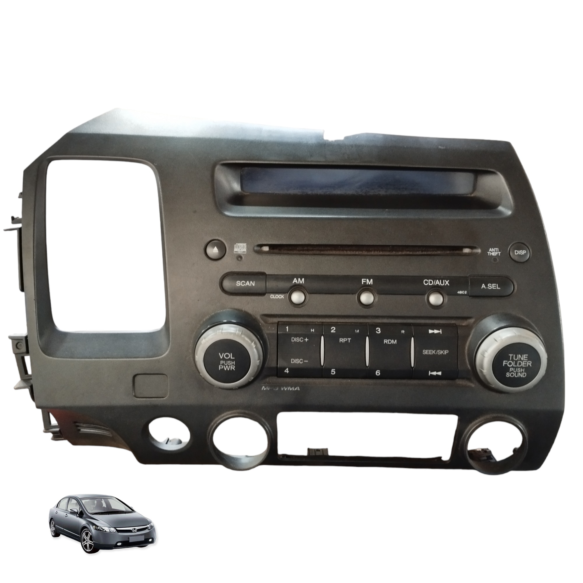 Radio Cd Player Honda Civic 1.8 Automático Gasolina 2007