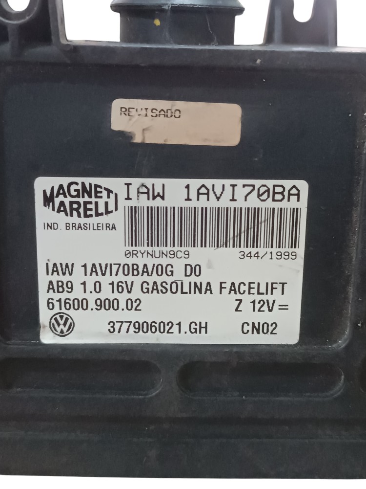 Modulo Injeção Vw Gol 16v 1.0 1999 2000 2001 2002 2003 2004 9