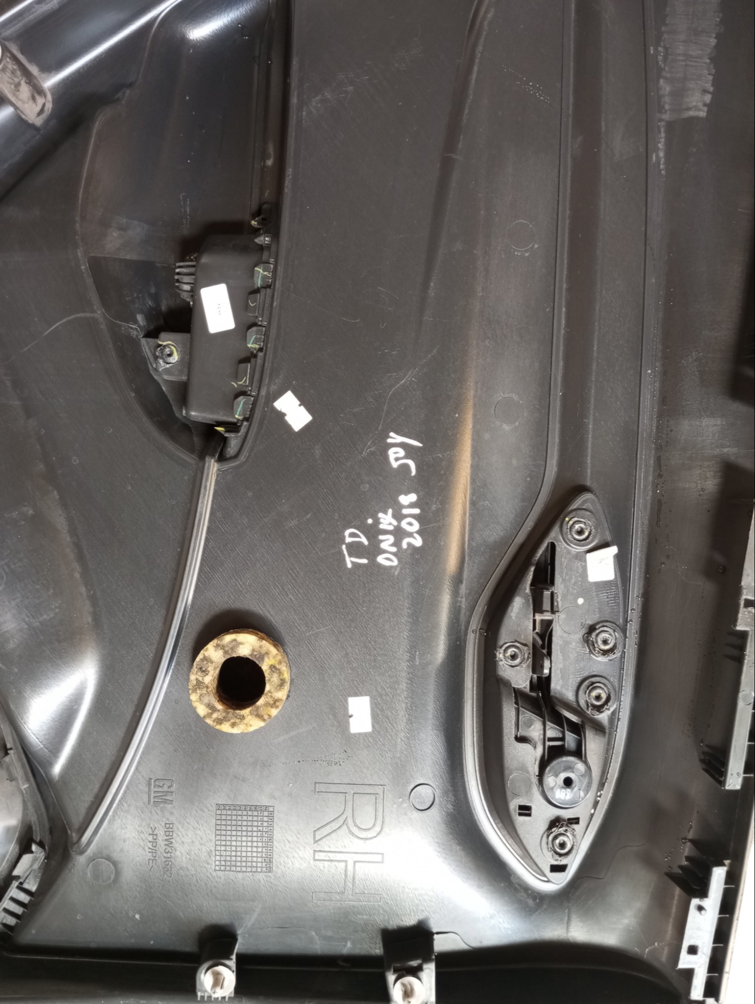 Forro Porta Traseiro Direito Gm Ônix 1.0 2017 A 2020 Bbw3163 Preto 8