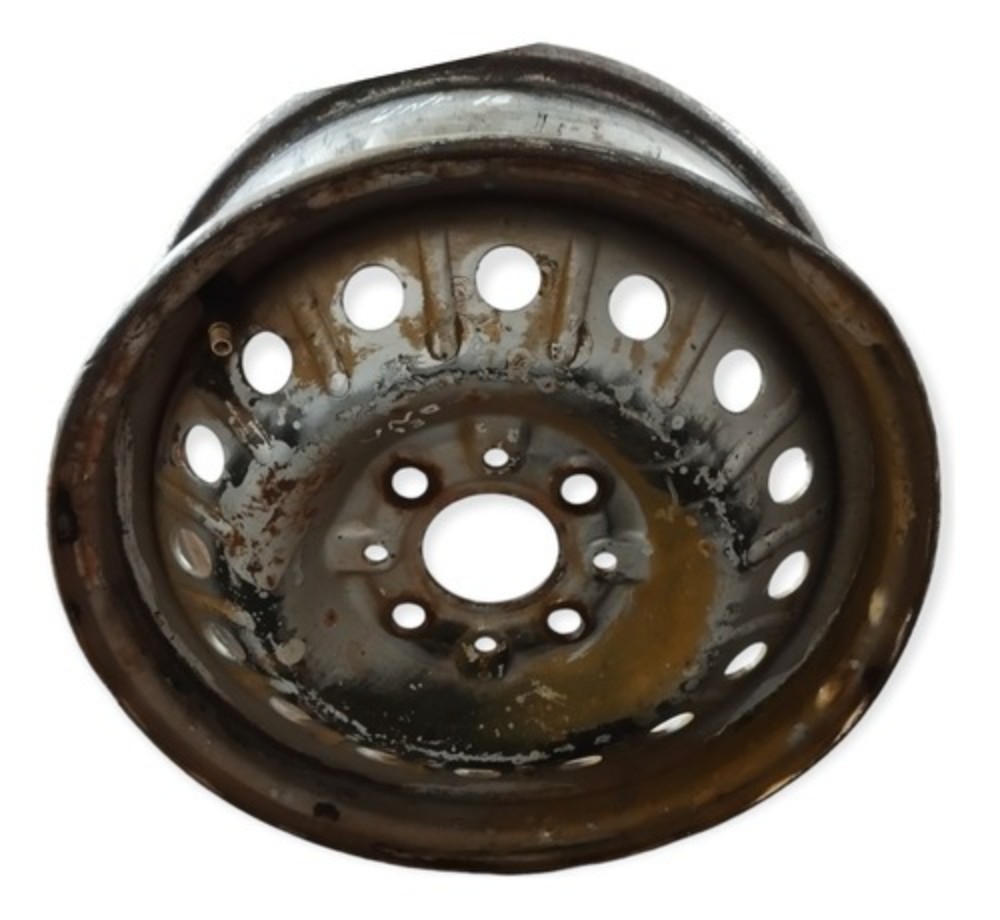 Roda De Ferro Aro 13 Fiat Uno 4 Furos Preta 2000 2001 2002 15