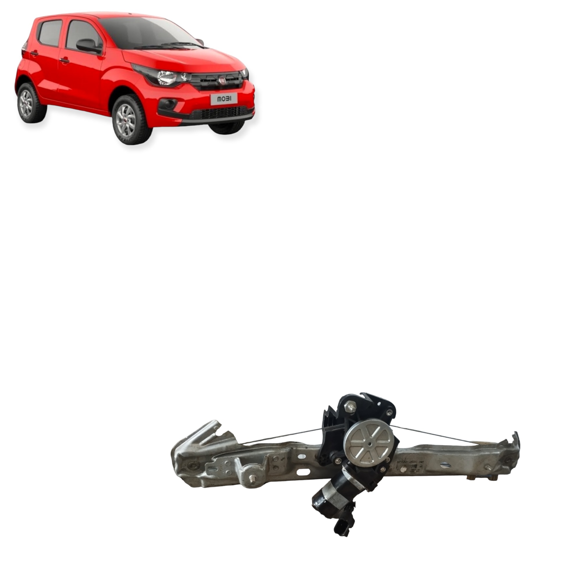 Máquina Vidro Manual Dianteiro Direita Fiat Mobi 2016 A 2022 1