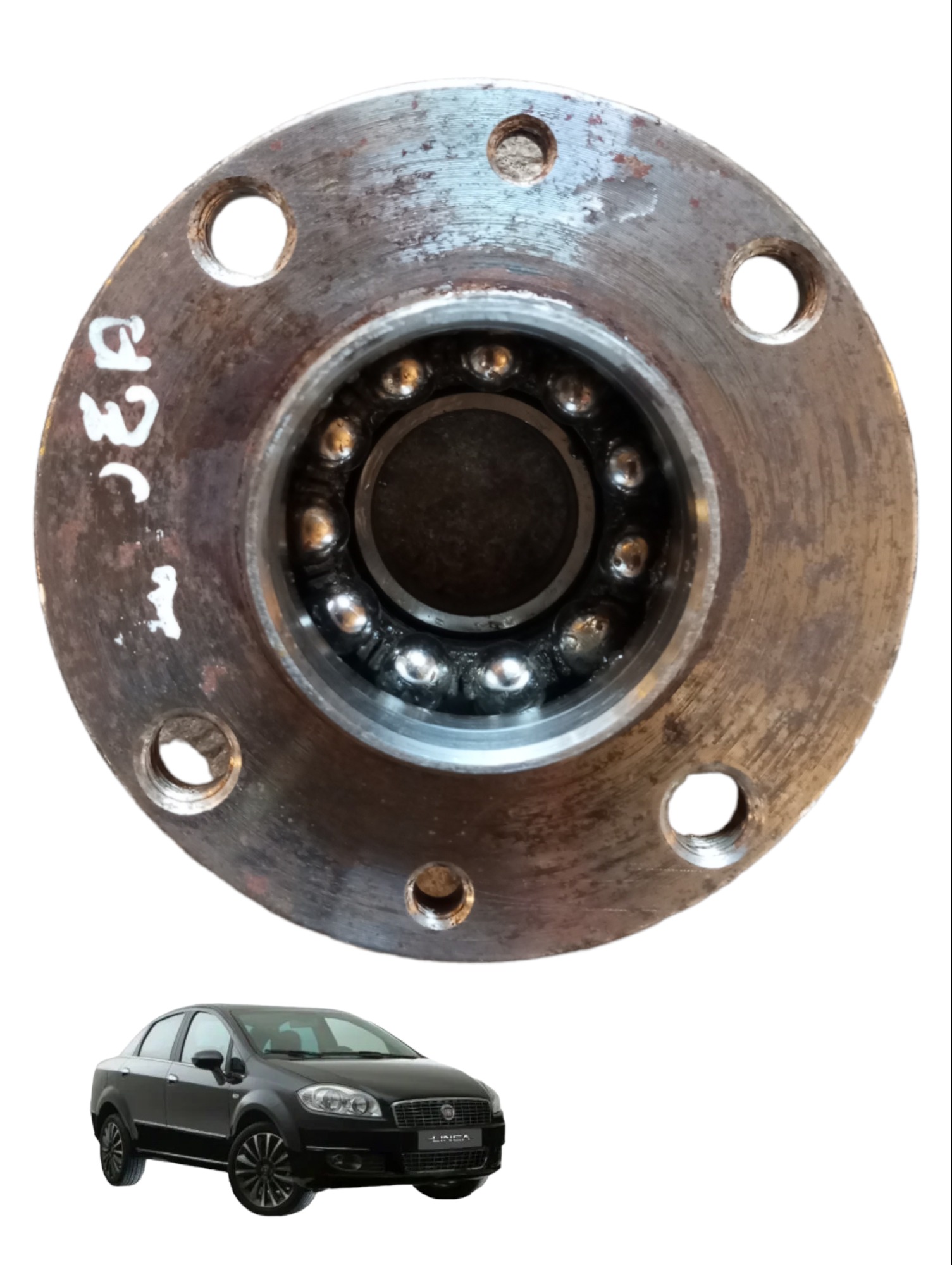 Cubo Roda Traseiro Com Rolamento Fiat Línea 2010 a 2015 AL64
