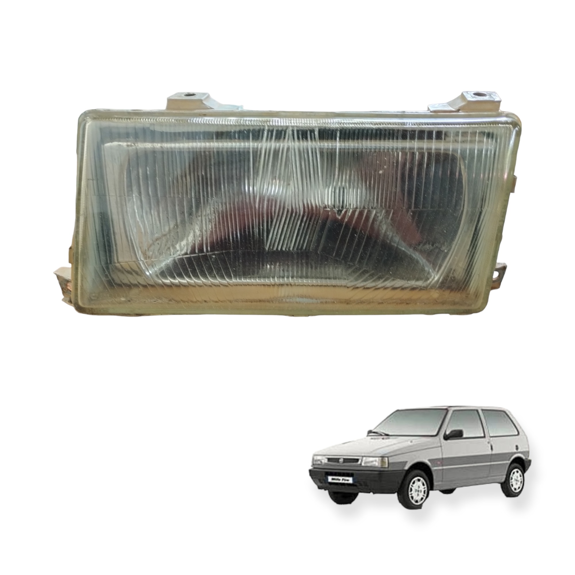Farol Dianteiro Esquerdo Fiat Uno Mille Fire 1.0 2000 2001  Esquerdo 1