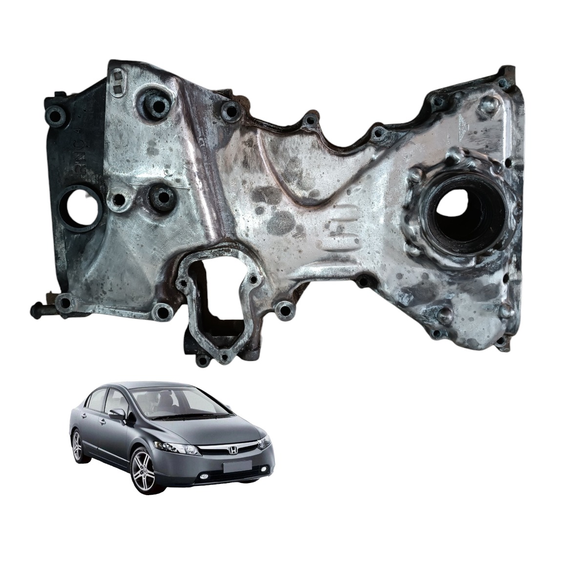 Tampa Lateral Motor Honda Civic 1.8 2008 2009 2010 2011 2012 Cinza