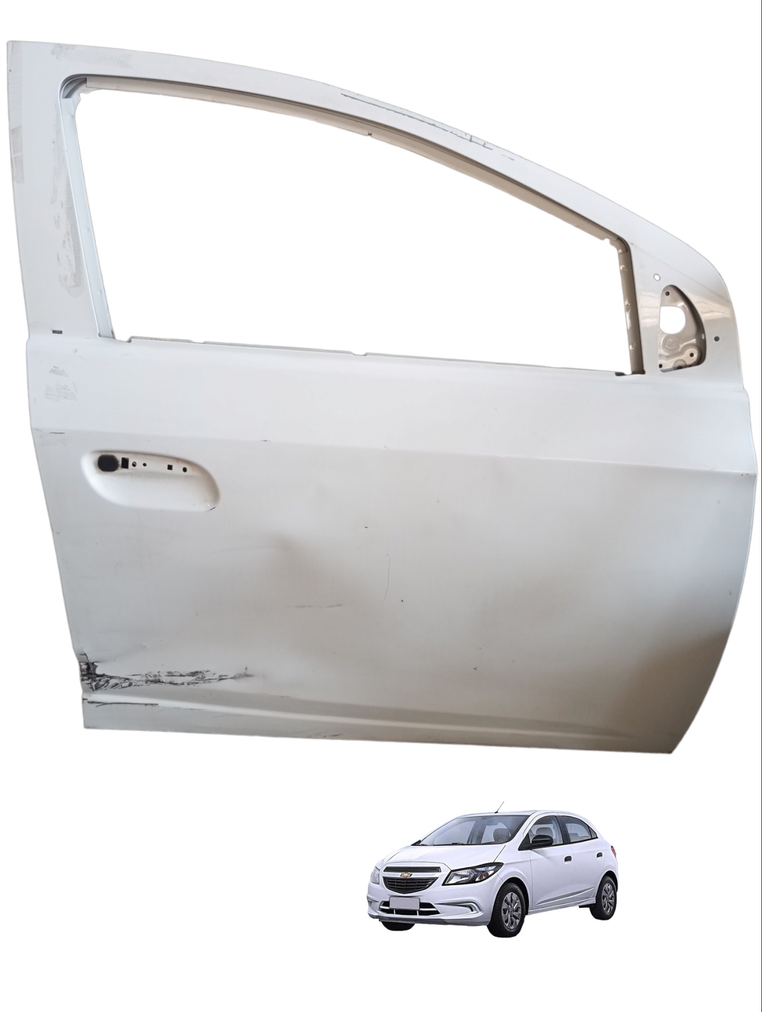 Porta Dianteira Direita Gm Ônix Joy 1.0 2017 A 2020 52147890 Dianteira Direito Branco 4