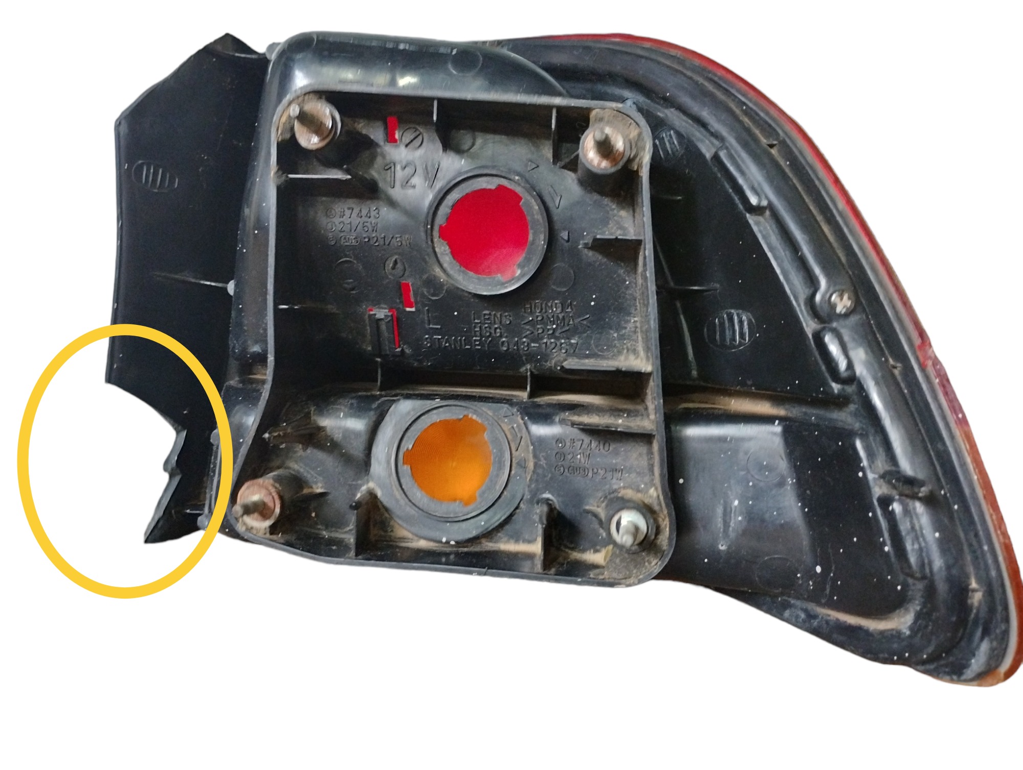 Lanterna Traseira Esquerda Honda Civic 1.6 Automático 1996 Esquerdo 9