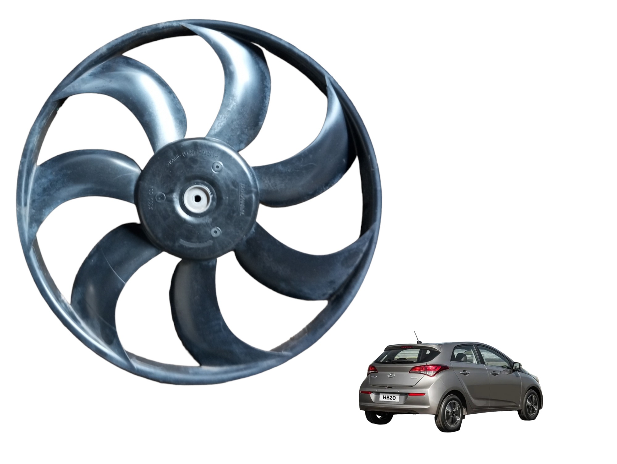 Hélice Ventoinha Radiador Hyundai Hb20 1.0 3cc 206 2017 2018 1