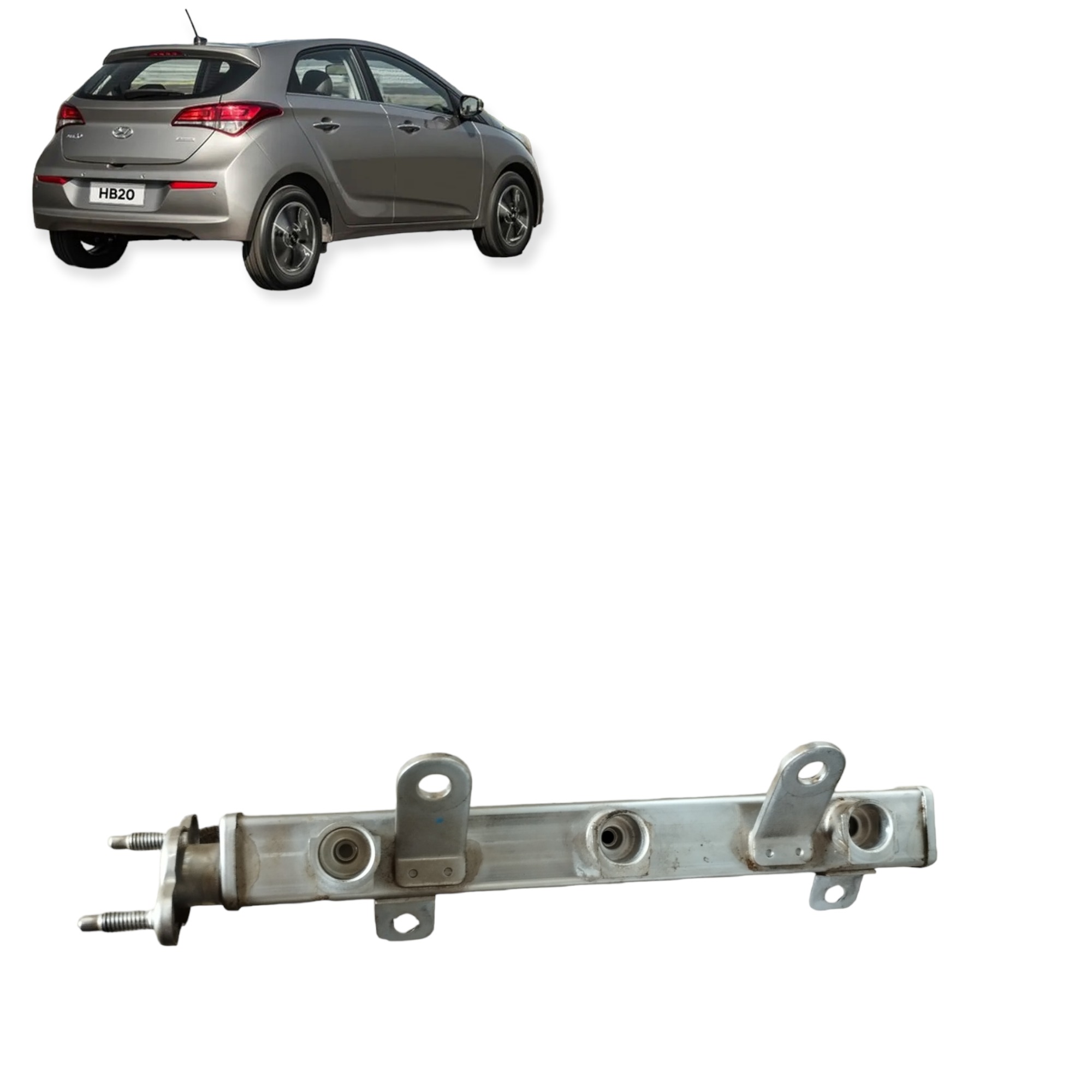 Flauta Bico Injeção 1.0 Injetores Hyundai Hb20 2013 A 2019 2