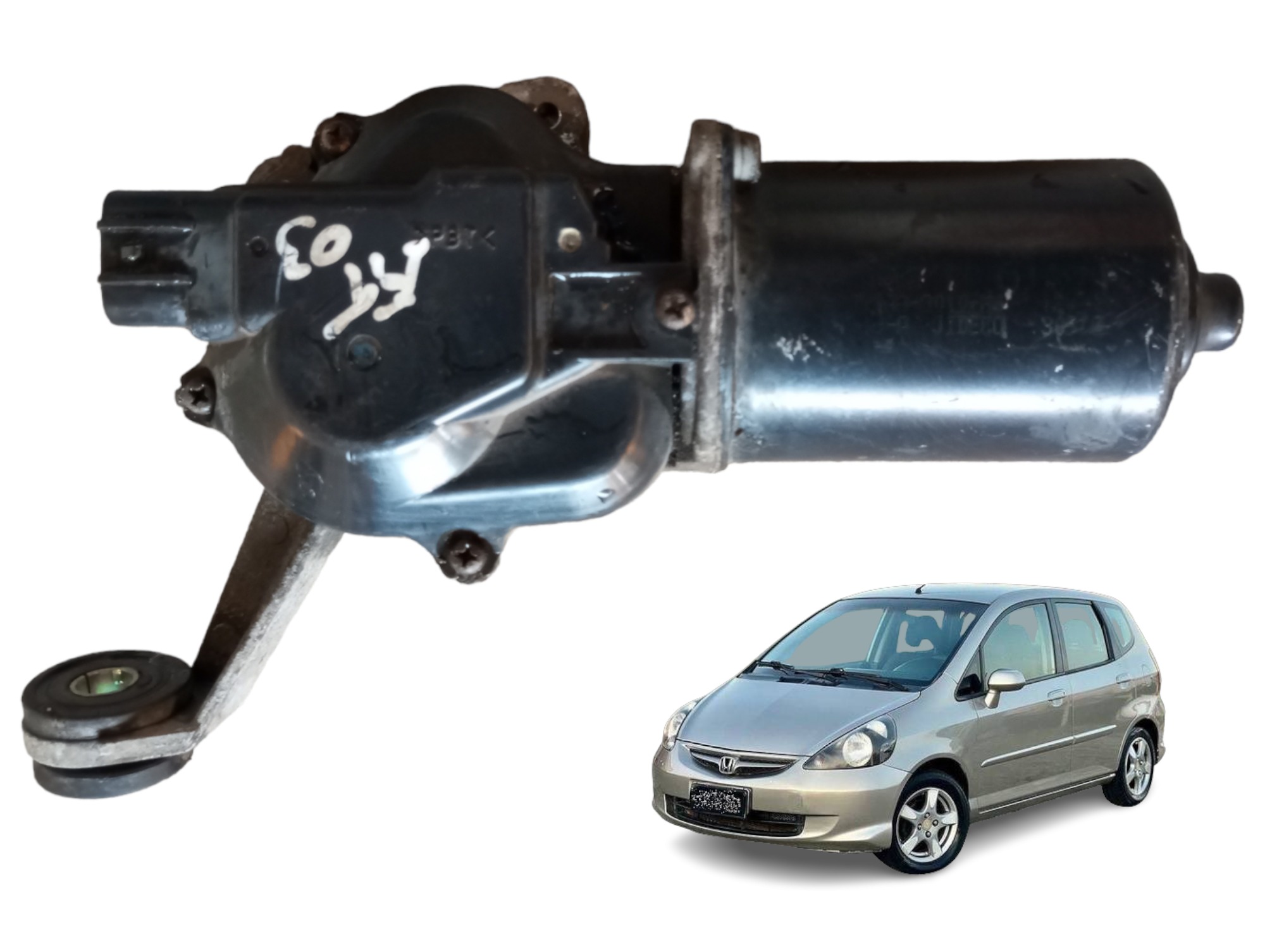 Motor Limpador Parabrisa Honda Fit 1.4 2003 A 2007 1hd0ml300 1