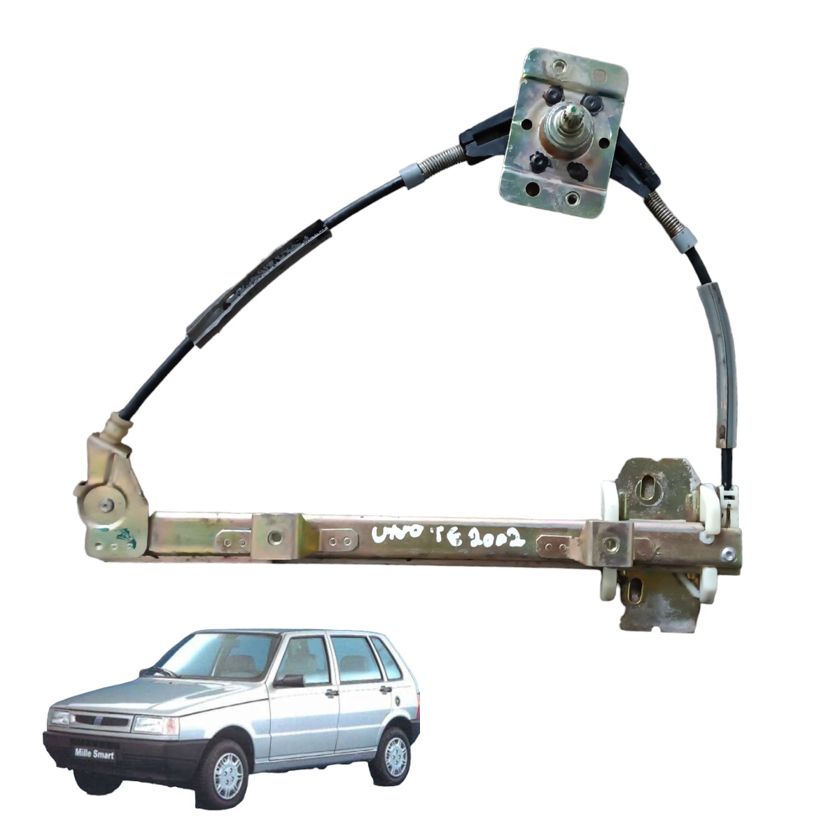 Máquina Vidro Manual Traseira Esquerda Fiat Uno 2000 2006 1