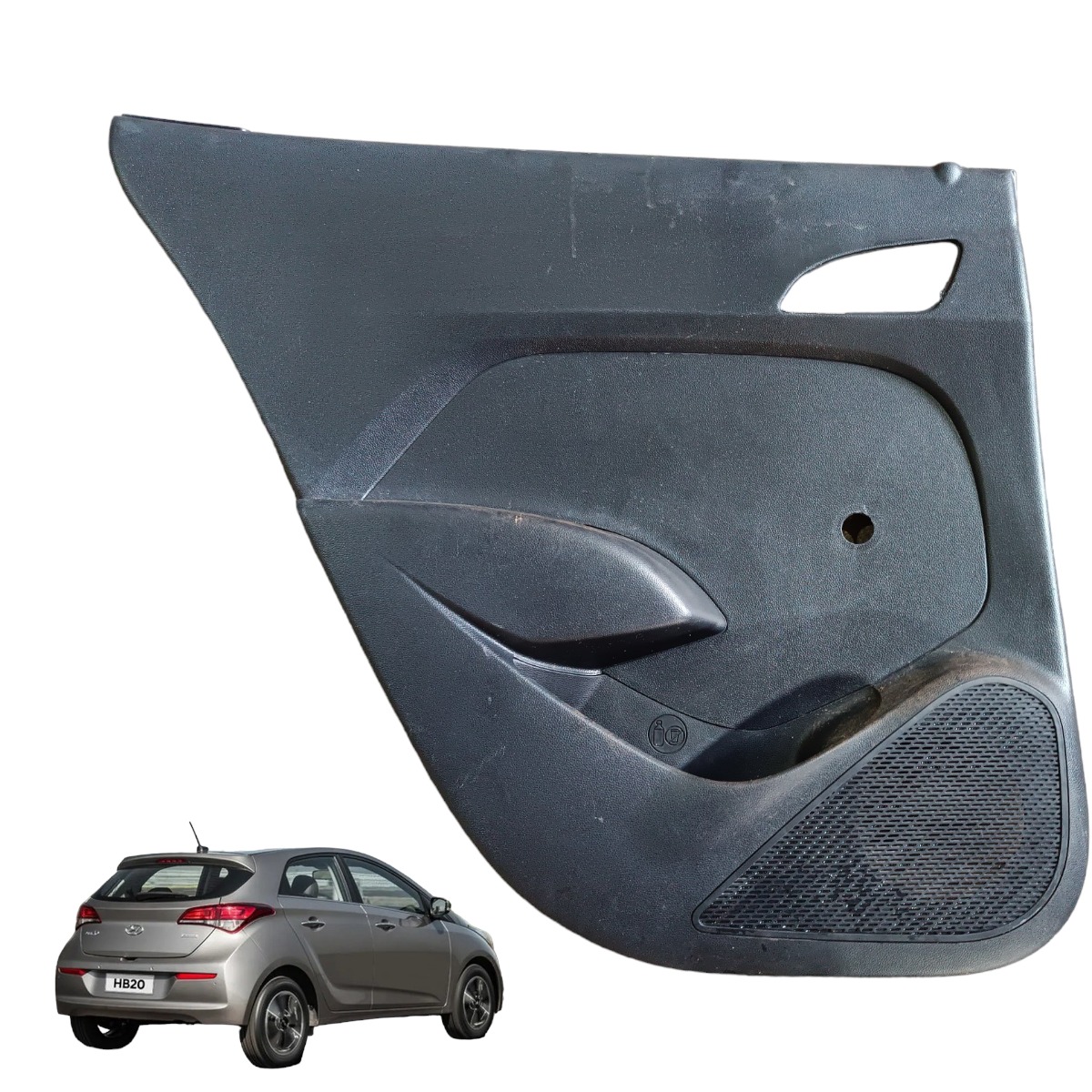 Forro Porta Traseiro Esquerdo Hyundai Hb20 2016 2017 2018  Preto 1