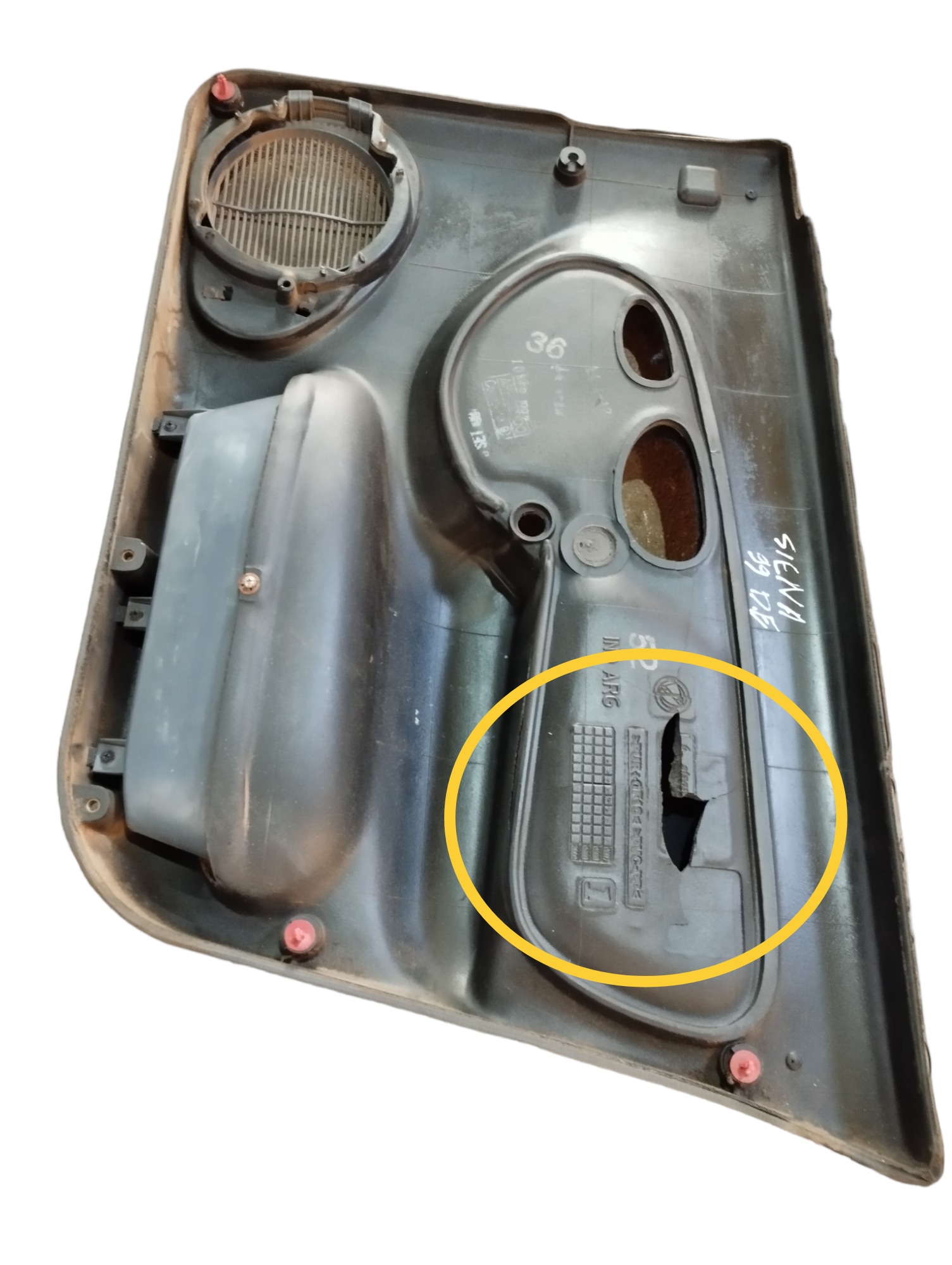 Forro De Porta Dianteira Esquerda Fiat Siena 1.0 1999  Cinza 5