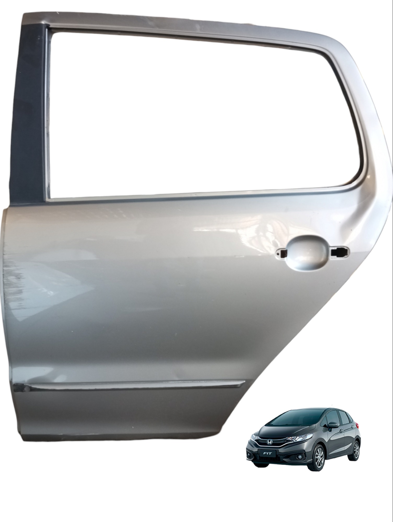 Porta Traseira Esquerda Vw Fox Msi 1.6 2015 A 2017 5z4833055 Cinza Traseira Esquerdo 1