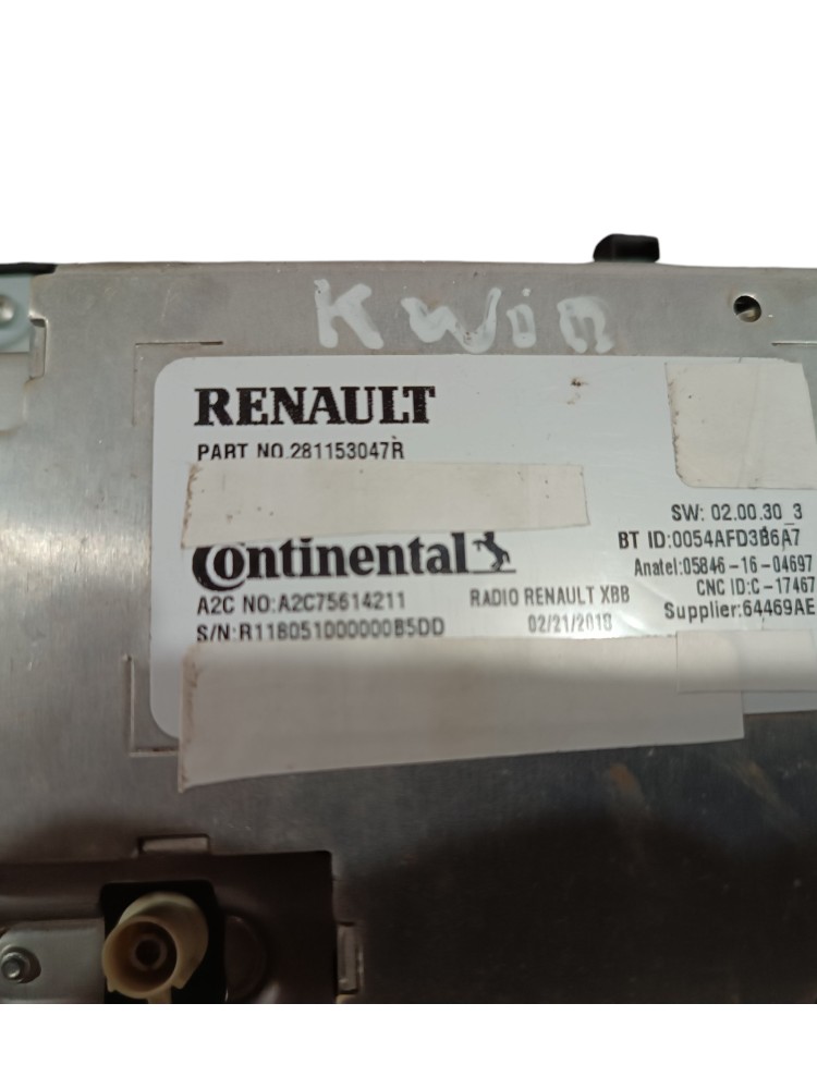 Radio Bluetooth Renault Kwid 1.0 281153047r 2018 2019 2020 4