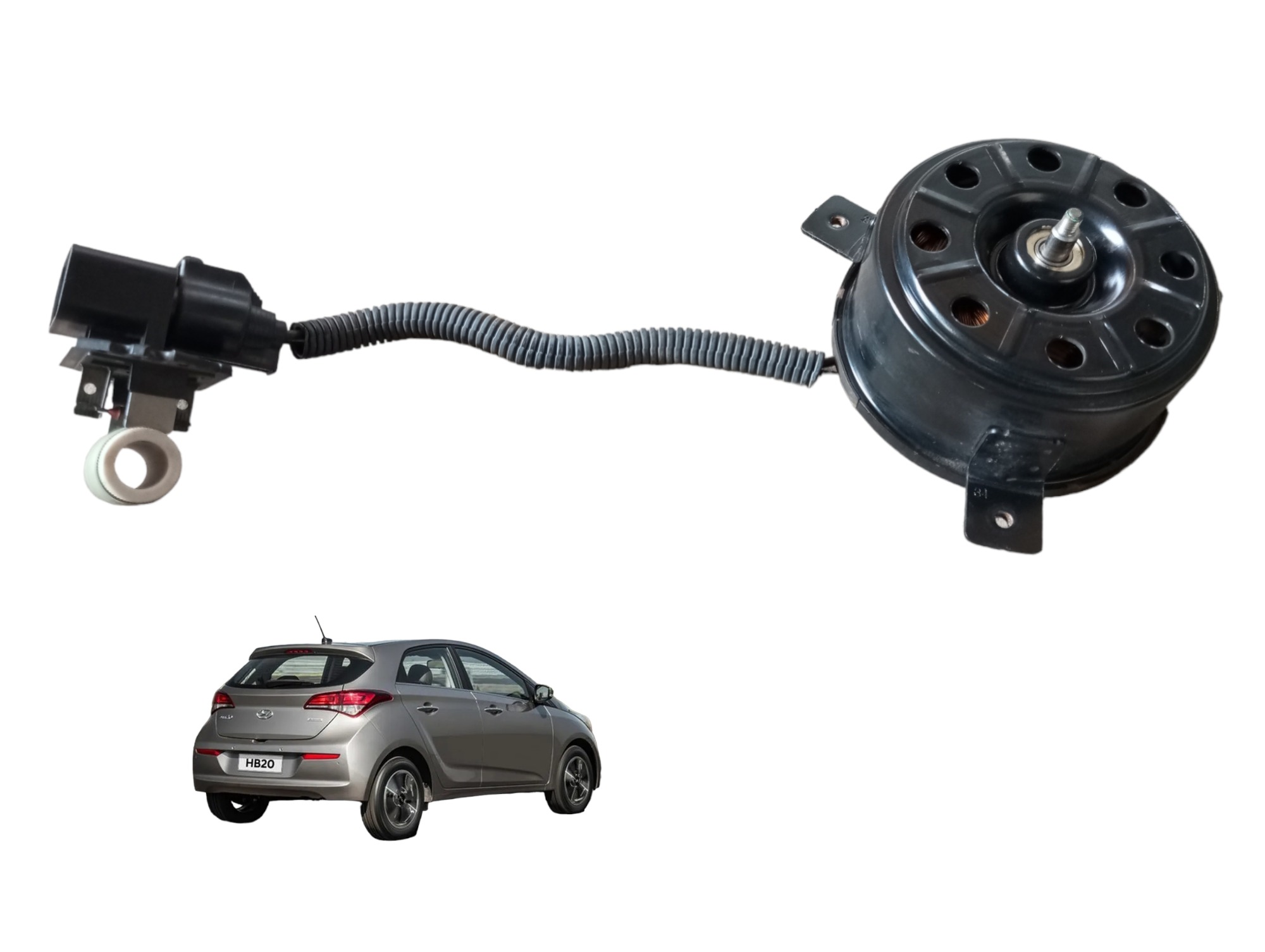 Motor Ventoinha 12v Hyundai Hb20 1.0 3cc 2016 2017 2018 2019 1