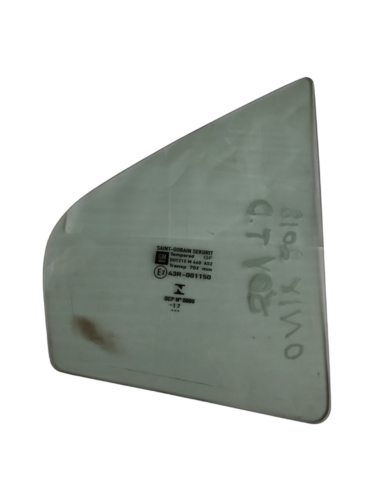 Vidro Fixo Porta Traseira Direita Onix Prisma 2014 A 2020 5