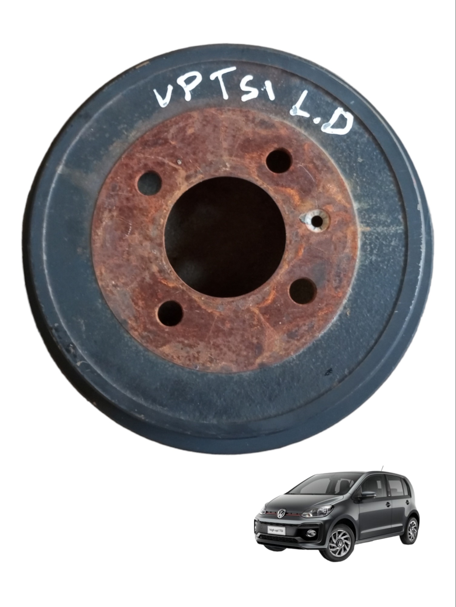Tambor Freio Traseiro Direito VW Up 1.0 2016 a 2020 6QE60961 1