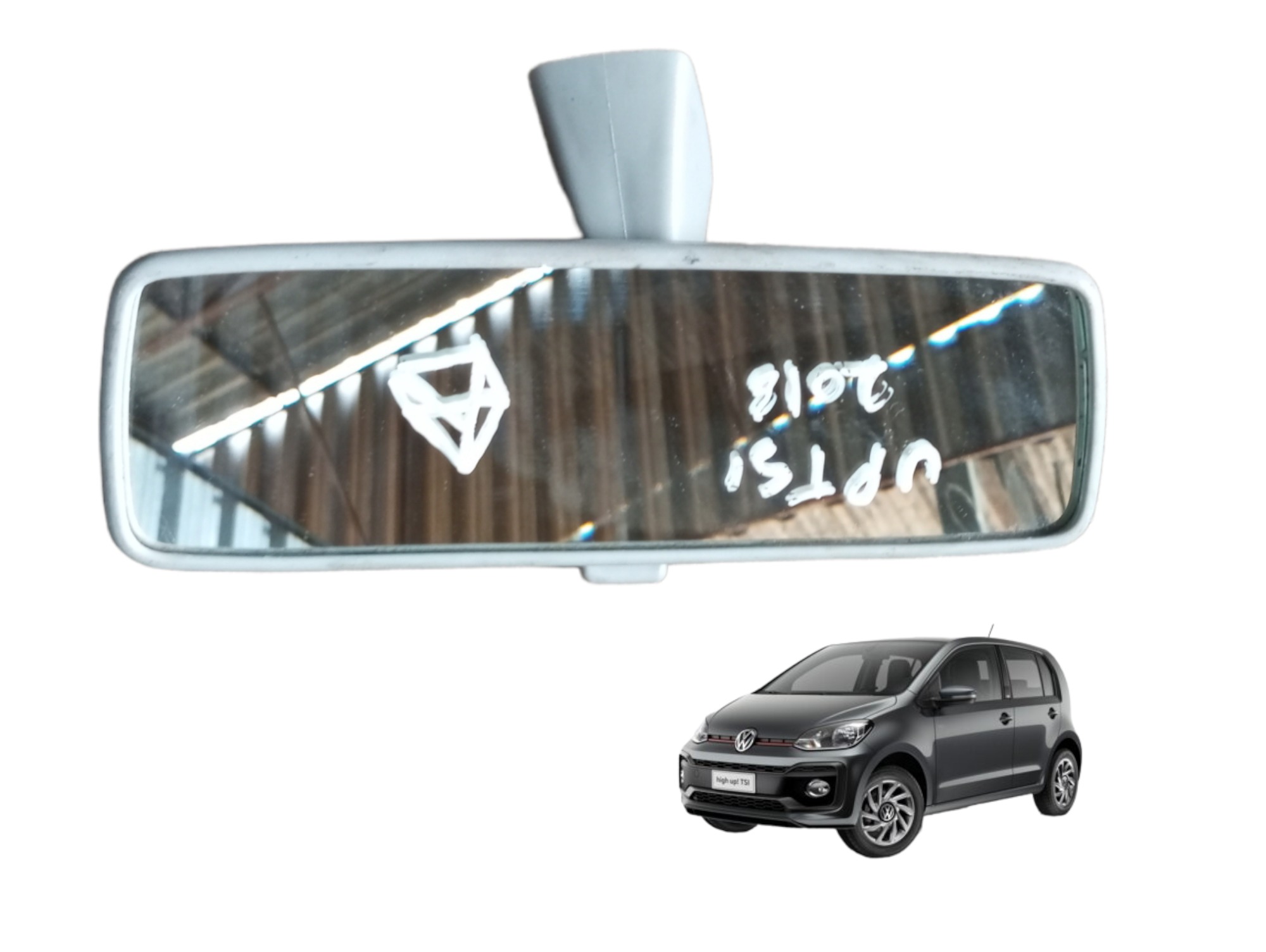 Retrovisor Interno Vw Up Tsi 1.0 3cc 2016 2017 2018 2019 1