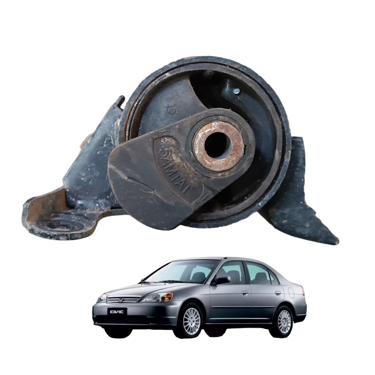 Calço Coxim Motor Direito Honda Civic 1.7 2001 2002 2003