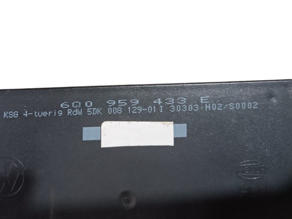 Módulo Conforto Volkswagen Polo 1.6 6q0959433e 2002 2003 4