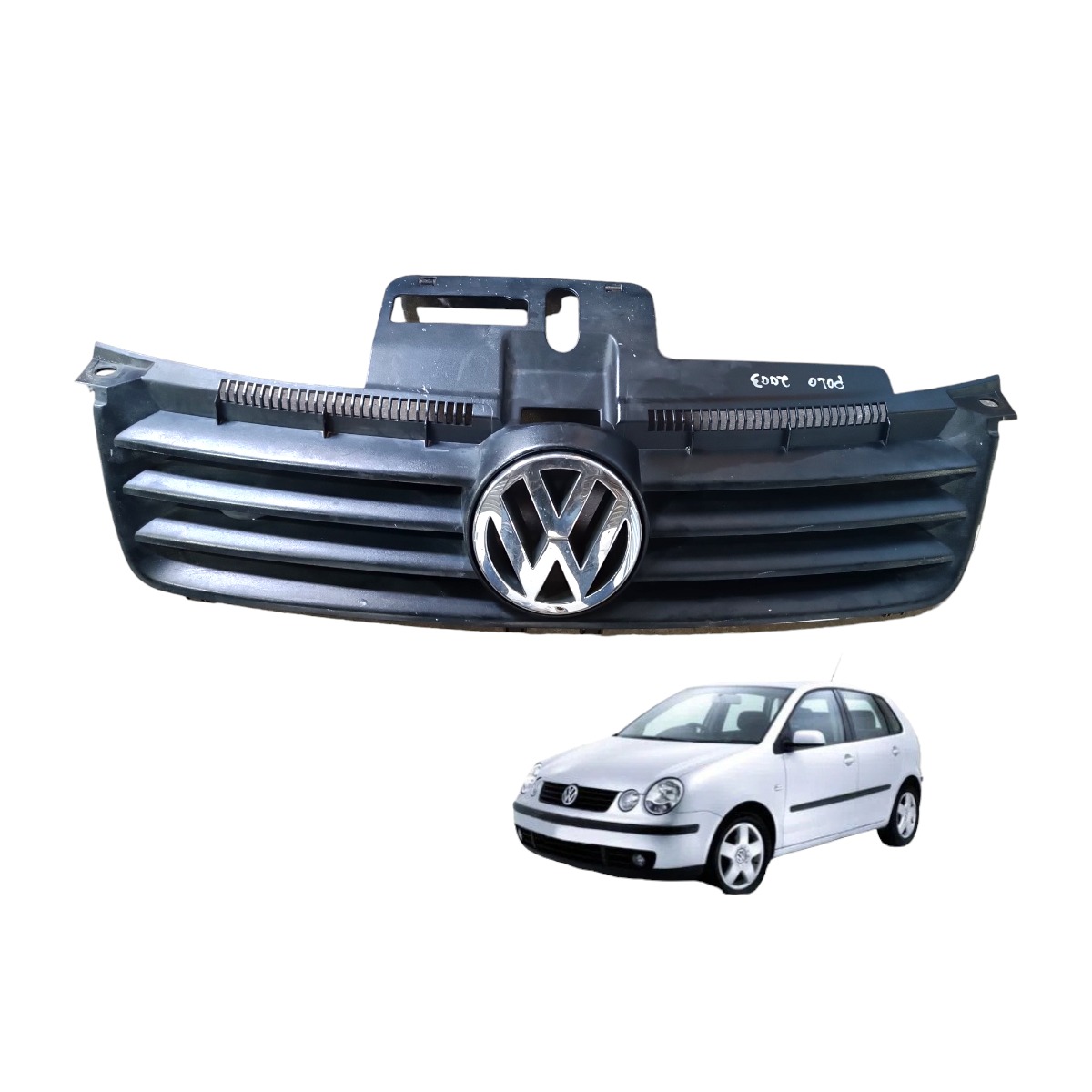 Grade Dianteira Com Emblema Polo 1.6 2002 2006  3196u100 1