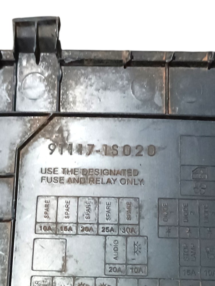 Tampa Caixa Fusível Painel Hyundai Hb20 2017 91117-1s020 8