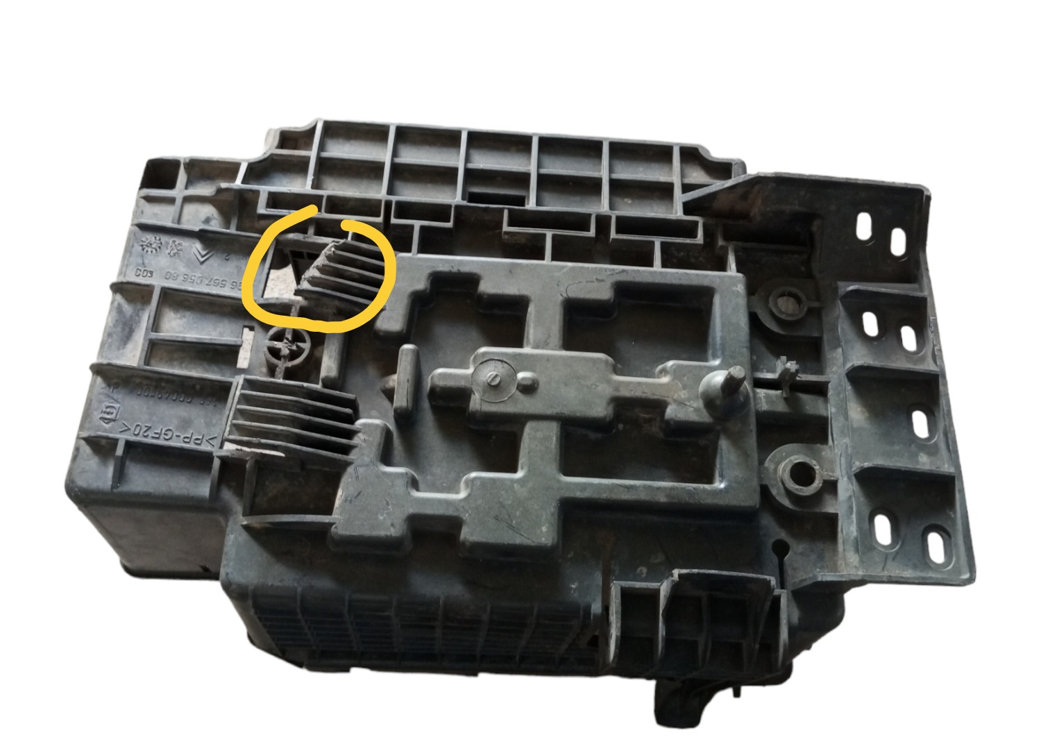 Suporte Caixa Bateria Citroen C3 1.4 2008 2009 2010 96567058 4