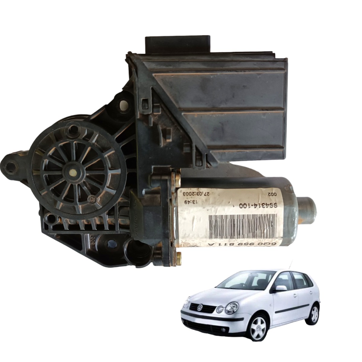 Motor Vidro Elétrico Traseiro Esquerdo Vw Polo 1.6 2002 2006