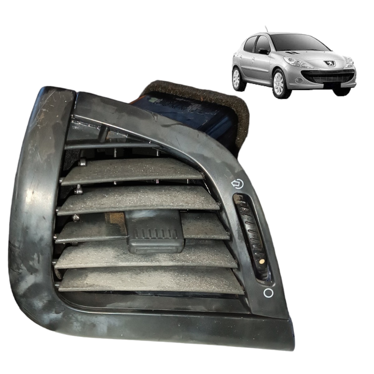 Difusor Ar Esquerdo Peugeot 207 2007 2008 2009 2010 96833998